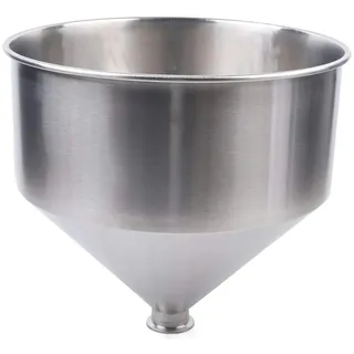10L-50L Abfüllmaschine Trichter 304 Edelstahl Trichter Für Hohe Beanspruchung Flüssigkeit Und Paste Fülltrichter Maschine Behälter Tank Für Wasser Öl Creme, Silber,10L,50.5mm