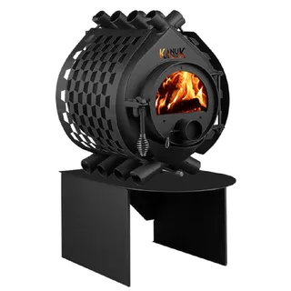 Kanuk® Original 7 kW - Seitenverkleidung Trapez Schwarz - Untergestell Box