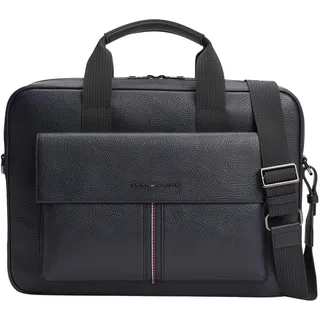 Tommy Hilfiger Herren Laptoptasche Central mit abnehmbarem Schultergurt, Blau (Space Blue), Einheitsgröße - Einheitsgröße