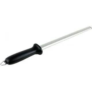 Wetzstahl 38 cm, Keramik, silber und schwarz, für Küche