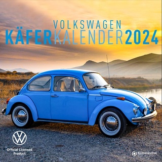 BRISA VW Collection - Volkswagen Jahres-Wand-Kalender-Broschüren-Planer 2024 mit VW Käfer Motiven (30x30cm)
