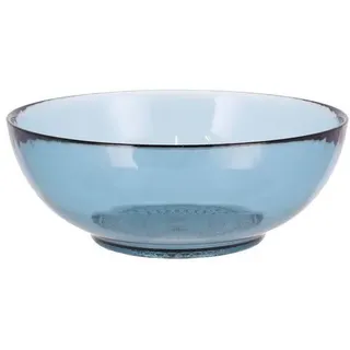 Bitz Schale Kusintha Schale blau 20 cm, Glas, (Glasschalen), Schale Kusintha 20 cm Blau blau|bunt