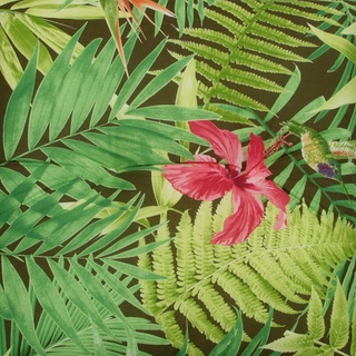 GO-DE Hochlehner-Auflage Dschungel 120 x 50 x 7 cm, grün