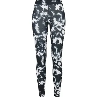 URBAN CLASSICS Ladies Tie Dye Leggings Schwarz M