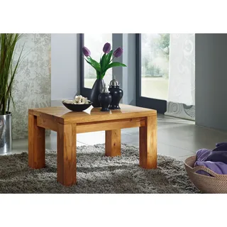 MASSIVMOEBEL24.DE Couchtisch Sheesham Braun 50 x 42 cm