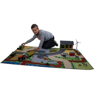 Kids Globe Spielteppich/Teppich Bauernhof XXL (Spielmatte) 100x150 cm, 570347