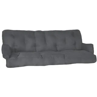 Beautissu Bankauflage 180 x 50 x 8 cm grau 2-tlg.