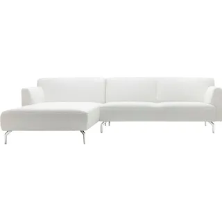 creation by rolf benz Ecksofa CR.446 Designsofa mit erstklassigem Sitzkomfort zum Wohlfühlen, in minimalistischer, schwereloser Optik, Breite 296 cm weiß