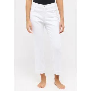 Angels Mom-Jeans "DARLEEN CROP TU", Damen, Gr. 48, N-Gr, weiß, Denim/Jeans, Obermaterial: 67% Baumwolle, 31% Polyester, 2% Elasthan, unifarben, casual, straight fit 7/8-Länge, Jeans, im Five-Pocket Style