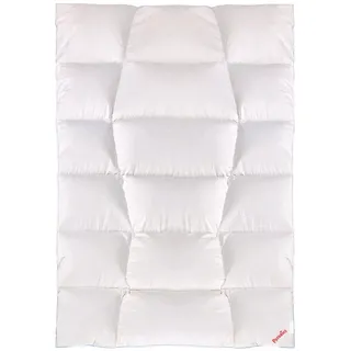 Paradies Daunendecke 155x220 cm Winterdecke Safina 100", 100% Gänsedaunen, 100% Baumwolle | Weiß