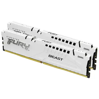 Kingston FURY Beast DDR5 6000MT/s 32GB Kit (2x16GB) CL30 Weiß KF560C30BWEK2-32