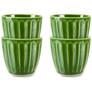 HKliving - Emeralds Trinkbecher, 220 ml, grün (4er-Set)