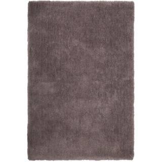 Hochflorteppich, Grau, Textil, quadratisch, 120x170 cm, für Fußbodenheizung geeignet, Teppiche & Böden, Teppiche, Hochflorteppiche & Shaggys