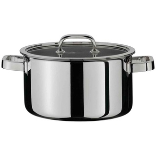 Spring 0615540616 Finesse Fleischtopf mit Deckel, Edelstahl, silber, 13,2 x 25,4 x 27,4 cm