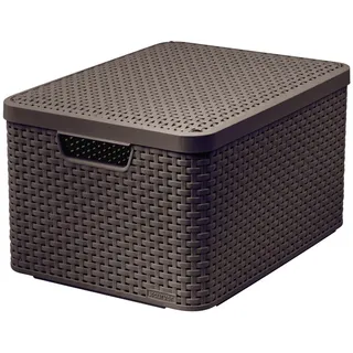 Curver Aufbewahrungsbox Style L 33 x 24,8 x 33 cm 1-tlg. dunkelbraun