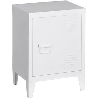 [en.casa] Nachtschrank Inari 30 x 40 x 57 cm Weiß