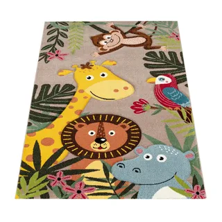Paco Home Diamond 650 Kinderteppich 160 x 230 cm Beige
