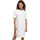 Dress Organic Oversized Slit Kurzarm-T-Shirt White M