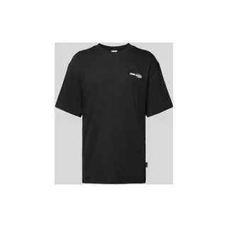 T-Shirt mit Label-Print, Black, $listsize[$i].replace('"','"')