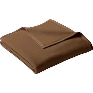 Wohndecke Wohndecke Cotton Home, Biederlack, im Uni Design, Kuscheldecke braun 150 cm x 220 cmOTTO