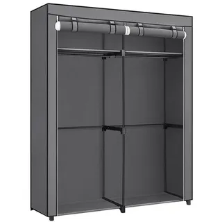 Songmics Stoffschrank 140 x 174 x 43 cm Grau