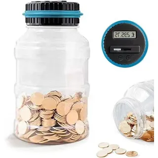 Digitale Spardose Automatisch - Transparent, 1,8 Liter