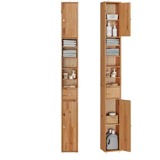 SoBuy BZR34 Hochschrank 20 x 20 x 180 cm Weiß MDF
