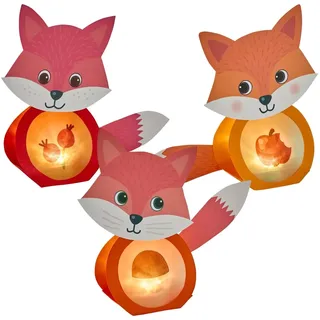 HABA Bastelset Erstes Kleben Minilichter Fuchs