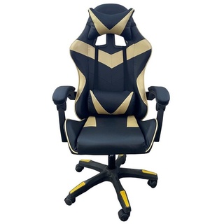 HTI-Living Gaming-Stuhl Gamingstuhl Krit (Stück, 1 St), höhenverstellbarer Drehstuhl Schreibtischstuhl goldfarben|schwarz