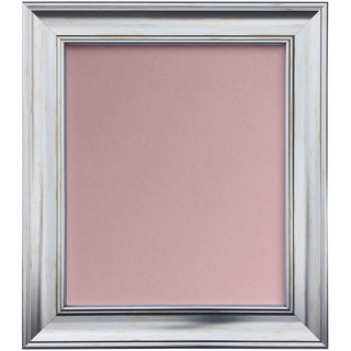 FRAMES BY POST Scandi Bilderrahmen mit pinker Rückwand A1 (Kunststoffglas) silberfarben