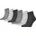 Quarter Socken 6-Paar Grau 35-38