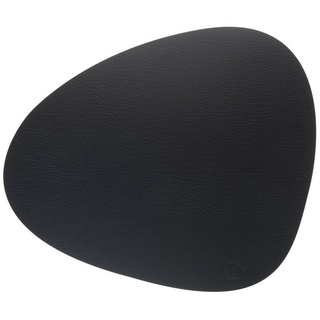Platzset, »Lind DNA Tischset Curve L 37x44cm Bull schwarz 987«, LIND DNA schwarz