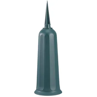 siduytin 4X Geschenk Friedhofsvase mit Spikes Funktionelle und dekorative ABS Grabvasen mit Erdspieß Friedhofsvasen aus Kunststoff, Dunkelgrün