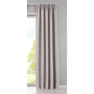 Gardinenbox Newyork Ösen 245 x 245 cm Beige 1er-Pack