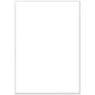 The Poster Club - Bilderrahmen Eiche weiß, Echtglas, 70 x 100 cm