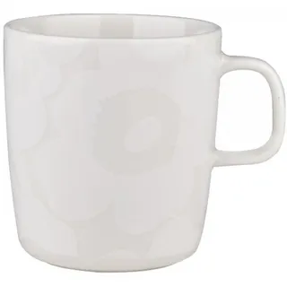 Marimekko Becher Oiva Unikko Weiß-Naturweiß (Groß)
