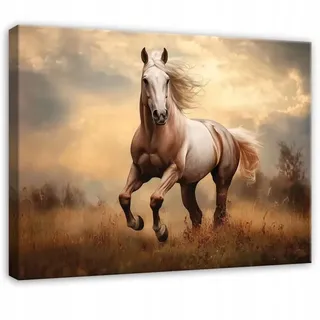 WALLARENA Leinwandbild Pferd in Braun | Gr.: 120 x 80 cm