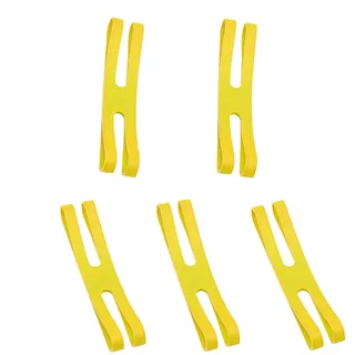 Lunch Box Bands, Elastic Strap Belt, Flexible Silicone Tie Set, 5 Piece Container Wrap, 7.68x0.91x0.2 Inches, Sturdy Reusable Fastener, Ideal for School, Travel, Camping