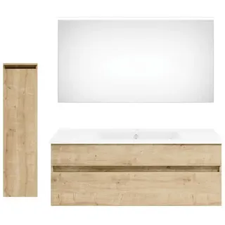Puris Badezimmer Get2You, Eiche, Holzwerkstoff, 2 Schublade(n) Schubladen, 150 cm, Goldenes M, Made in Germany, hängend, Badezimmer, Badmöbelsets & Badmöbelserien, Badmöbel-Sets