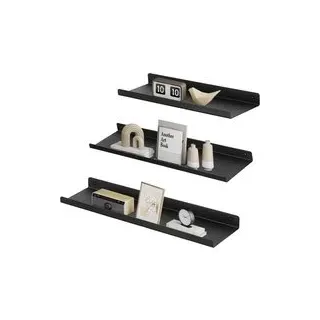 Songmics Wandregal 3er Set Metall 0 x 0 x 0 cm Schwarz