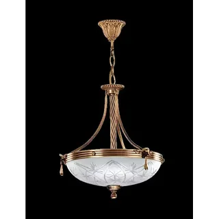 JVmoebel Hängeleuchte Glas-Lüster in Grau und Gold mit eleganter Ästhetik, Leuchtmittel wechselbar, Made in Europa grau