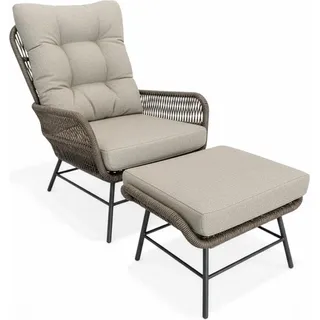 tierra outdoor gmbh LEVANTE Loungeset 2-tlg. Braun/Dunkelgrau