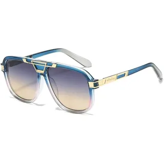 WOYUANSHA Sonnenbrille Herren Quadratische Frauen Sonnenbrille Retro Metall Schattierungen Design Trendy Persönlichkeit Männer Sonnenbrille Uv400
