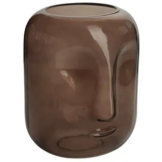 Sandra Rich Dekovase SANDRA RICH "Modern Face" Glasvase braun 20.00 cm