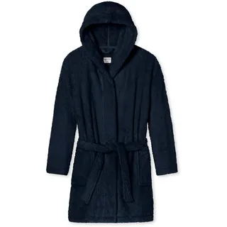 SCHIESSER Morgenmantel Teddy-Fleece Comfort-Fit dunkelblau L