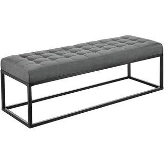 pro.tec Polsterbank Salta Grau 120 x 40 x 38 cm
