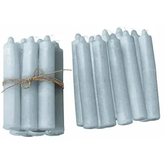 Mirabeau Noufa Stumpenkerze 20 St. graublau