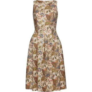 Reitmayer Etuikleid Leinenkleid beige|bunt