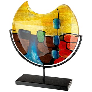 GILDE GlasArt Deko Vase Murano rund Glas Mehrfarbig 39931