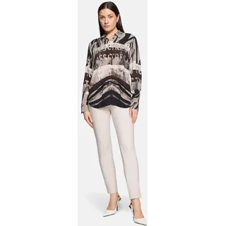 Betty Barclay Bügelfaltenhose Slim Fit Beige/Grau 46